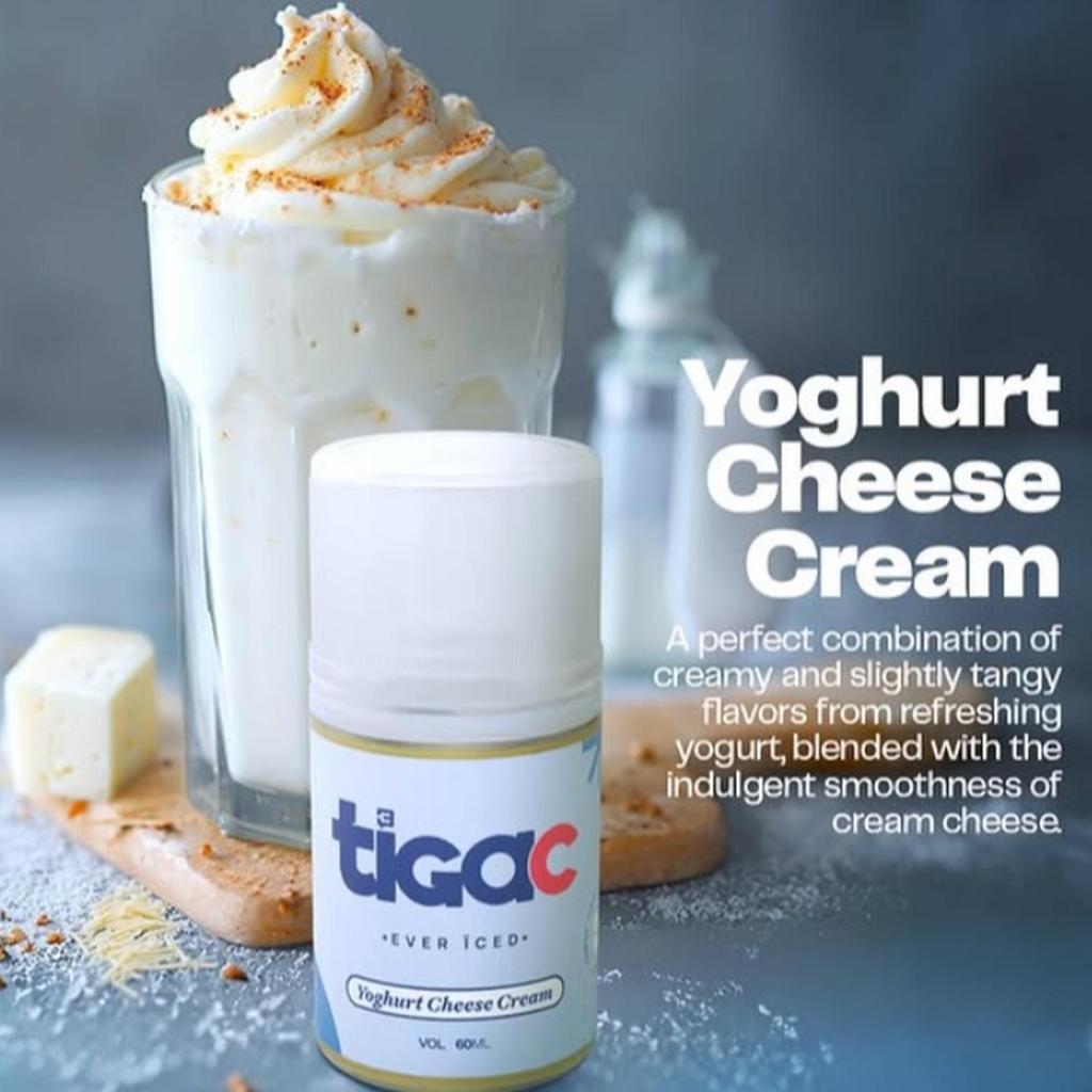 Tigac Yoghurt Cheese Cream 60ML by Tigac / Liquid Tigac Ever Iced Yogurt Cheese Cream[ VAPEKU88 ]