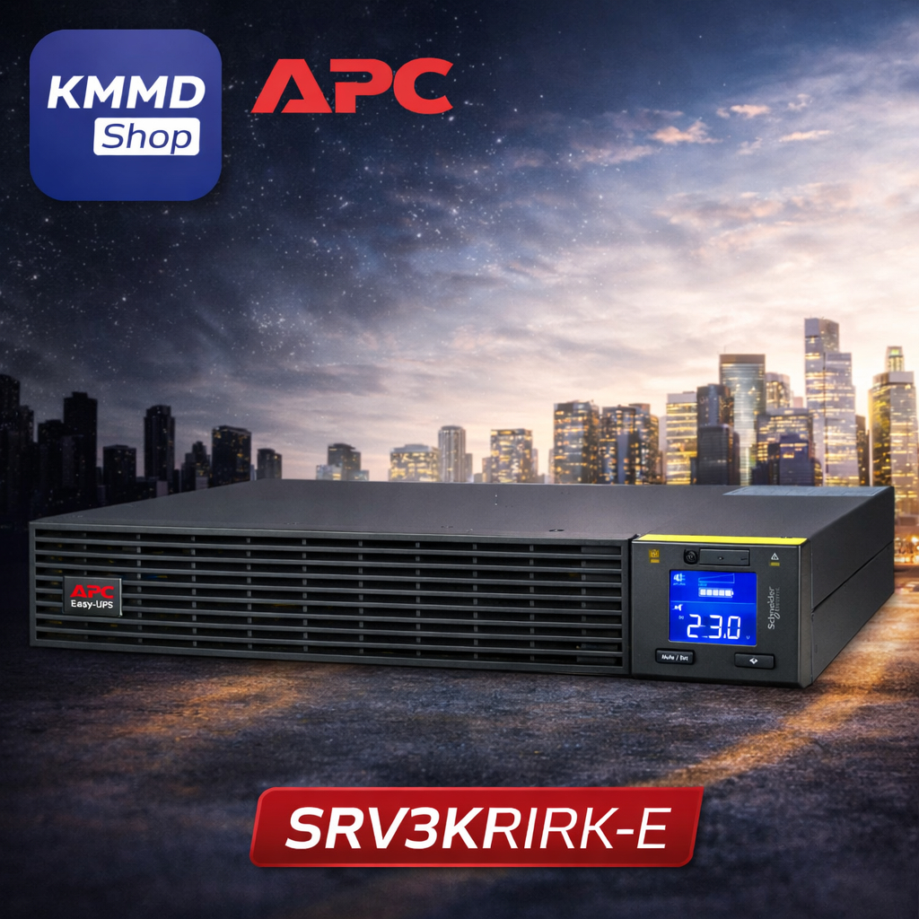 SRV3KRIRK-E SRV3KRIRKE APC Easy UPS On-Line, 3kVA/2700W, Rackmount 2U, 230V, 6x IEC C13 + 1x IEC C19