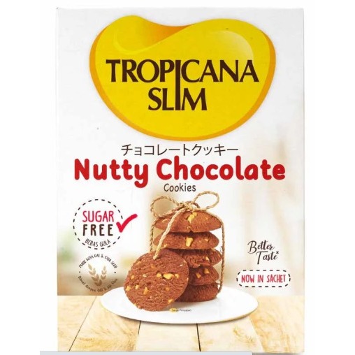 Tropicana Slim Nutty Cookies Bebas Gula Diet Isi 200gr