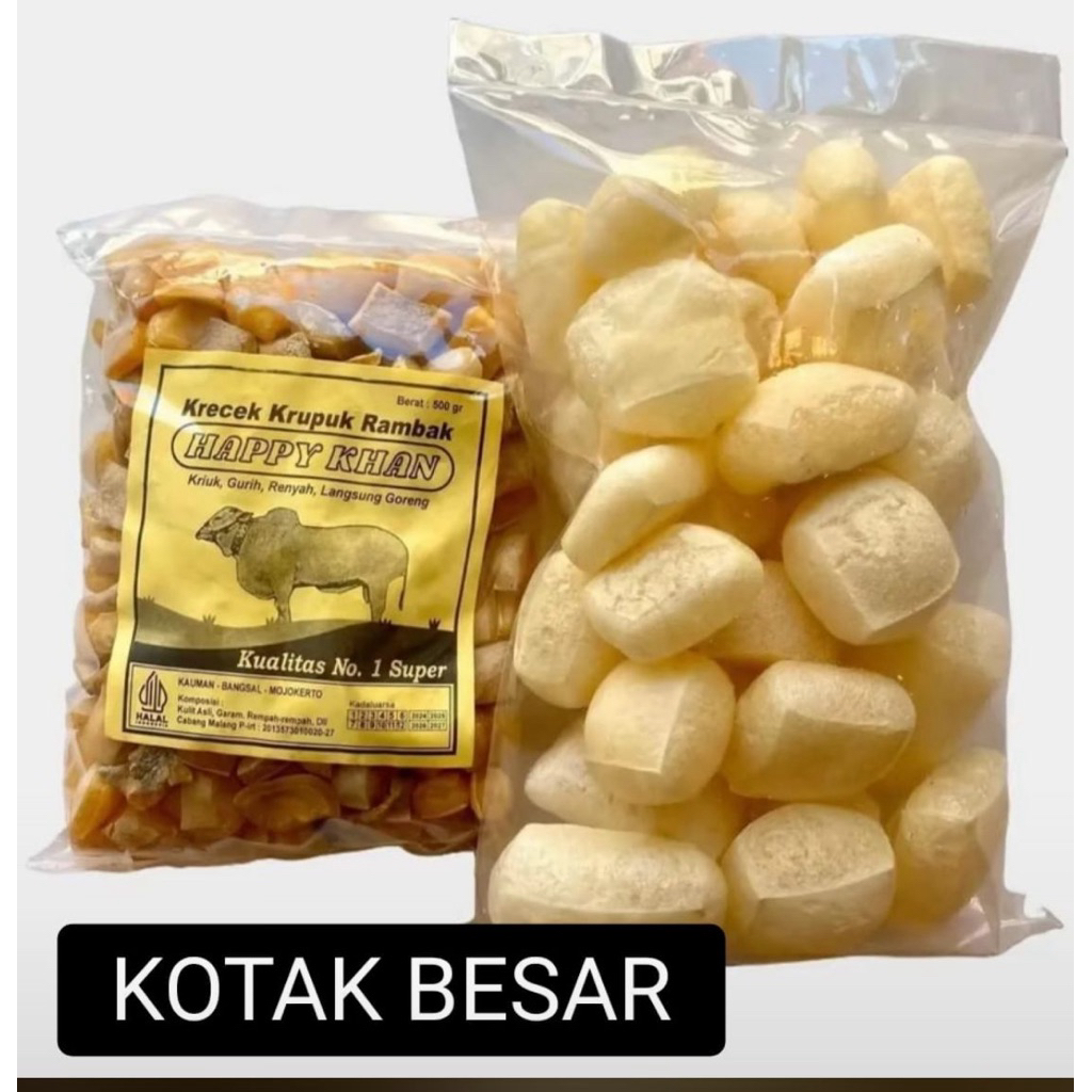 Krecek Rambak Kotak Besar Super 500gr (Premium)