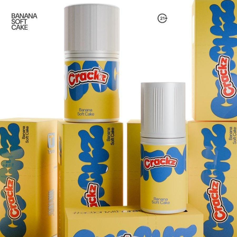 CRACKZ BANANA SOFT CAKE 30ML 25MG BY TETRA VON