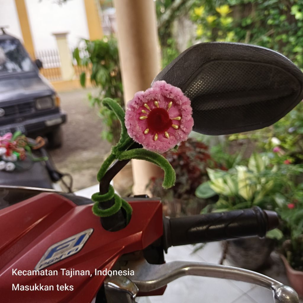 aksesoris dekorasi hiasan spion motor/sepeda listrik
