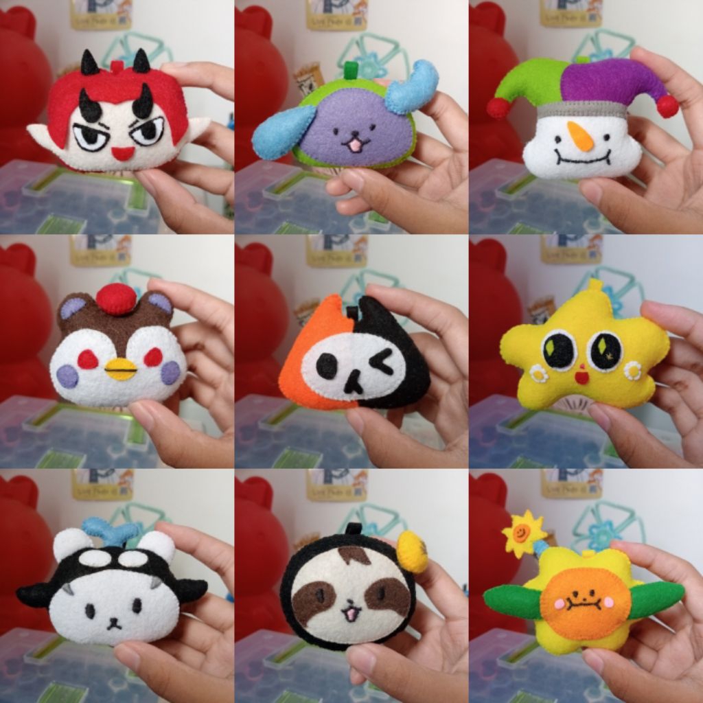 DIY KEYCHAIN FLANNEL DOLL GMMTV MASKOT