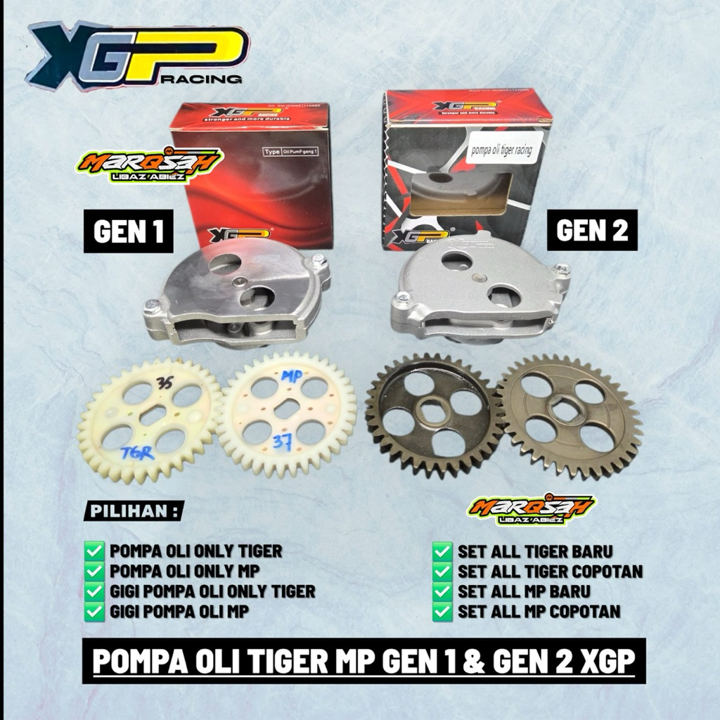 POMPA OLI TIGER MP XGP GEN 1 GEN 2 MODIF SATRIA FU RUMAH POMPA OLI TIGER MP XGP ORIGINAL