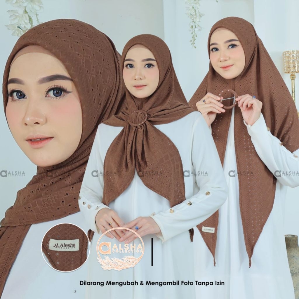 DAISY 4 - JILBAB SEGITIGA DAILY INSTAN KATBOL FREE GESPER BY ALSHA HIJAB
