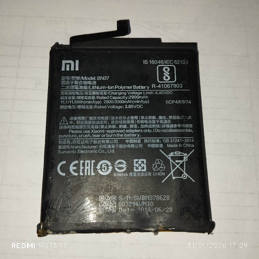 Baterai Redmi 6A [Normal]