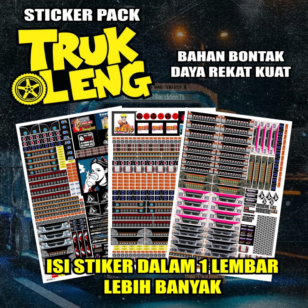 isi Lebih banyak Stiker Truk Mainan Truk Oleng Lampu Biled Harga Termurah