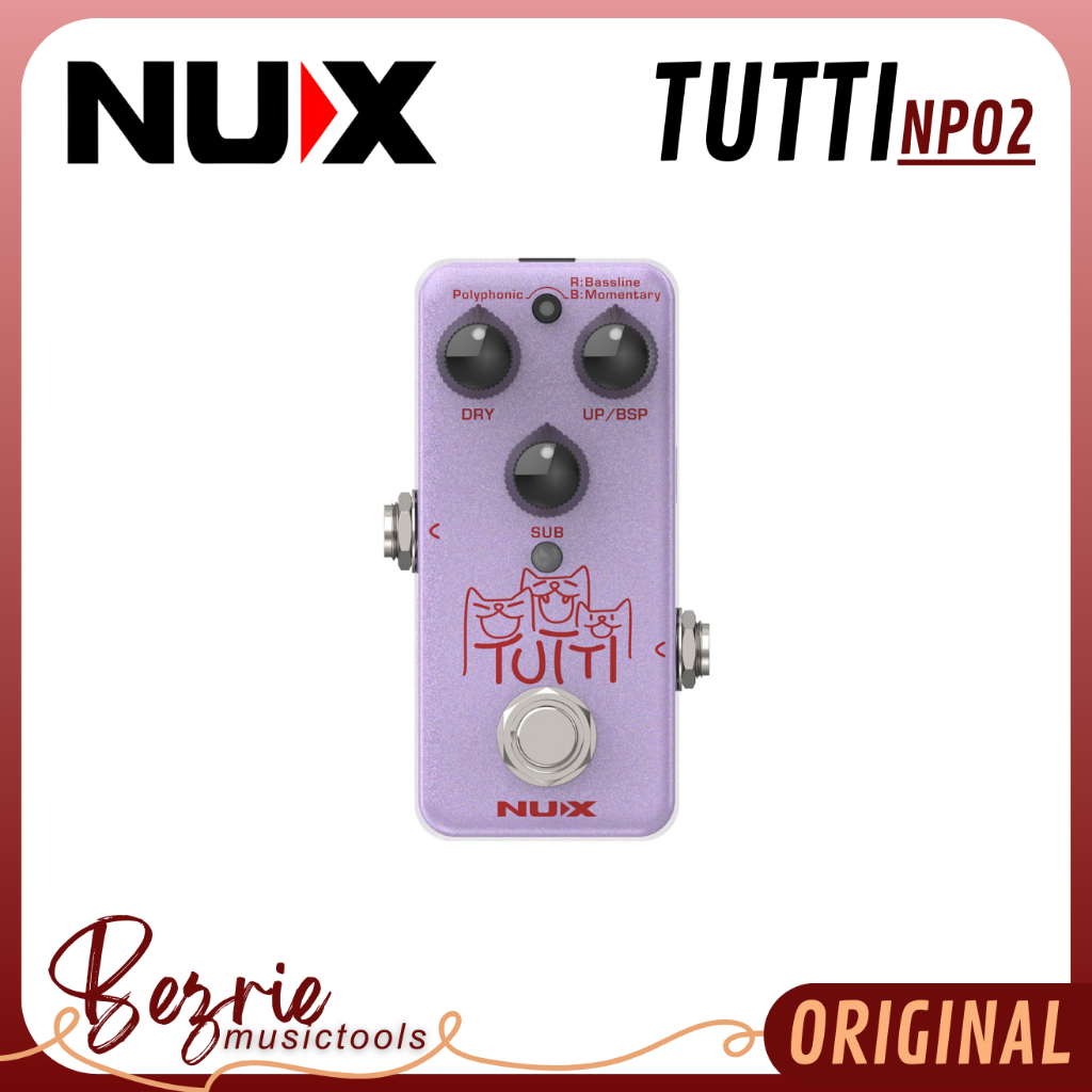 NUX TUTTI Polyphonic Octave Pedal Octave Guitar Pedal Original NPO2 Nux NPO-2