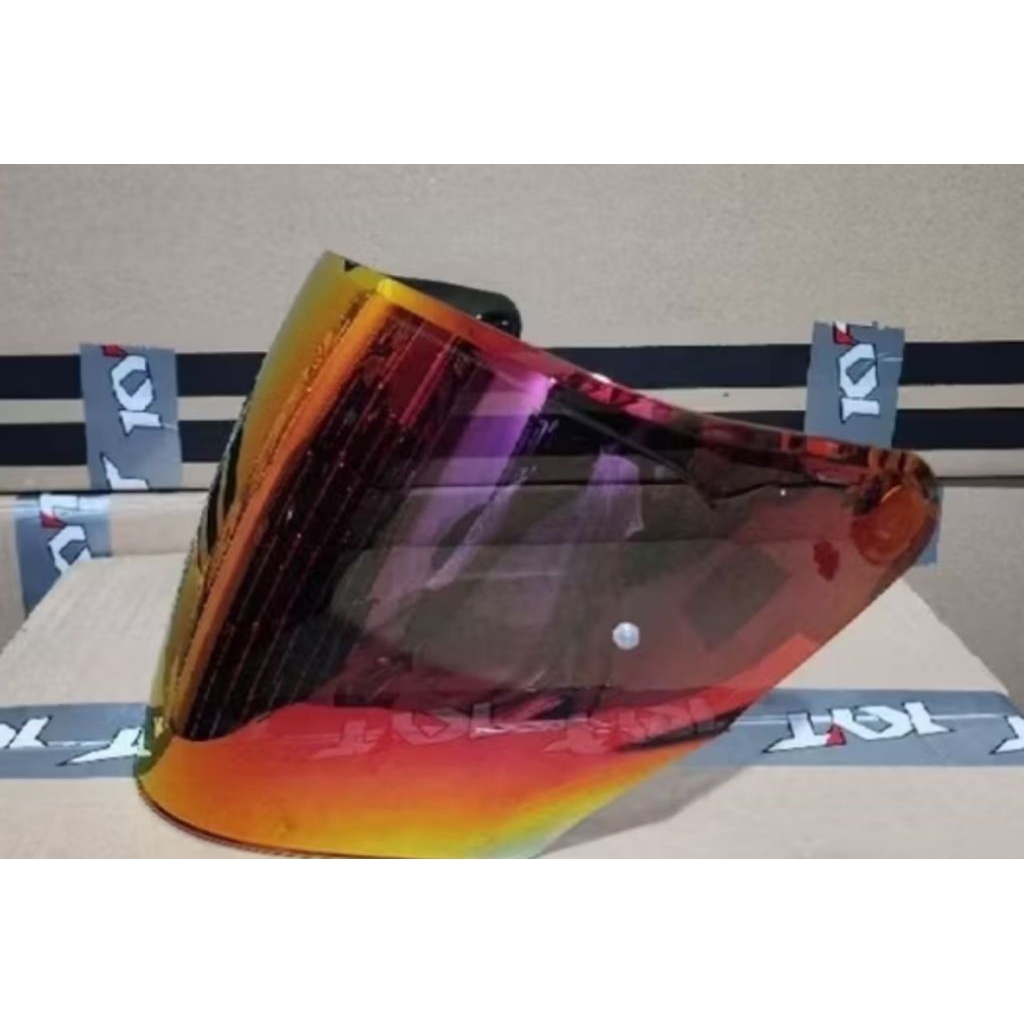 Visor / kaca helm kyt ttr jet iridium red original