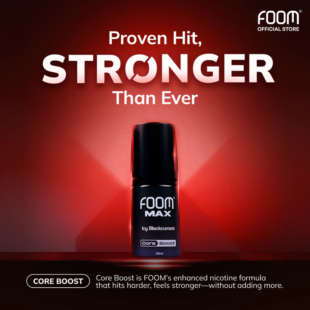 Foom Max Series Icy Blackcurant Saltnic 30ml Authentic By Foom