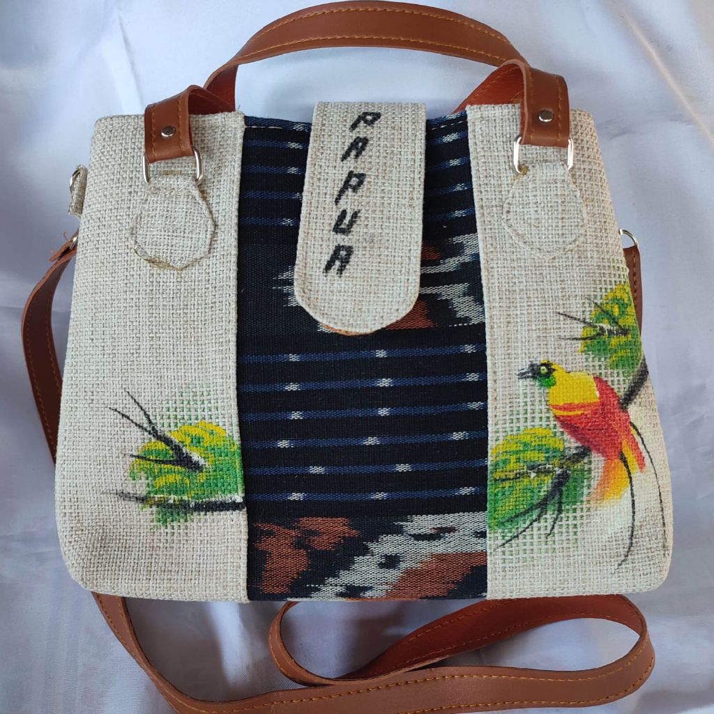 Tas Selempang Wanita Hand Bag Tenun Cendrawasih Papua