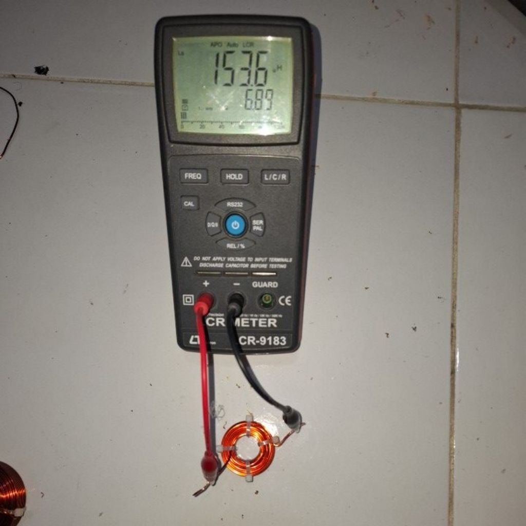 induktor ,coil, lilitan crossover pasif 0.15mh 1.2mm