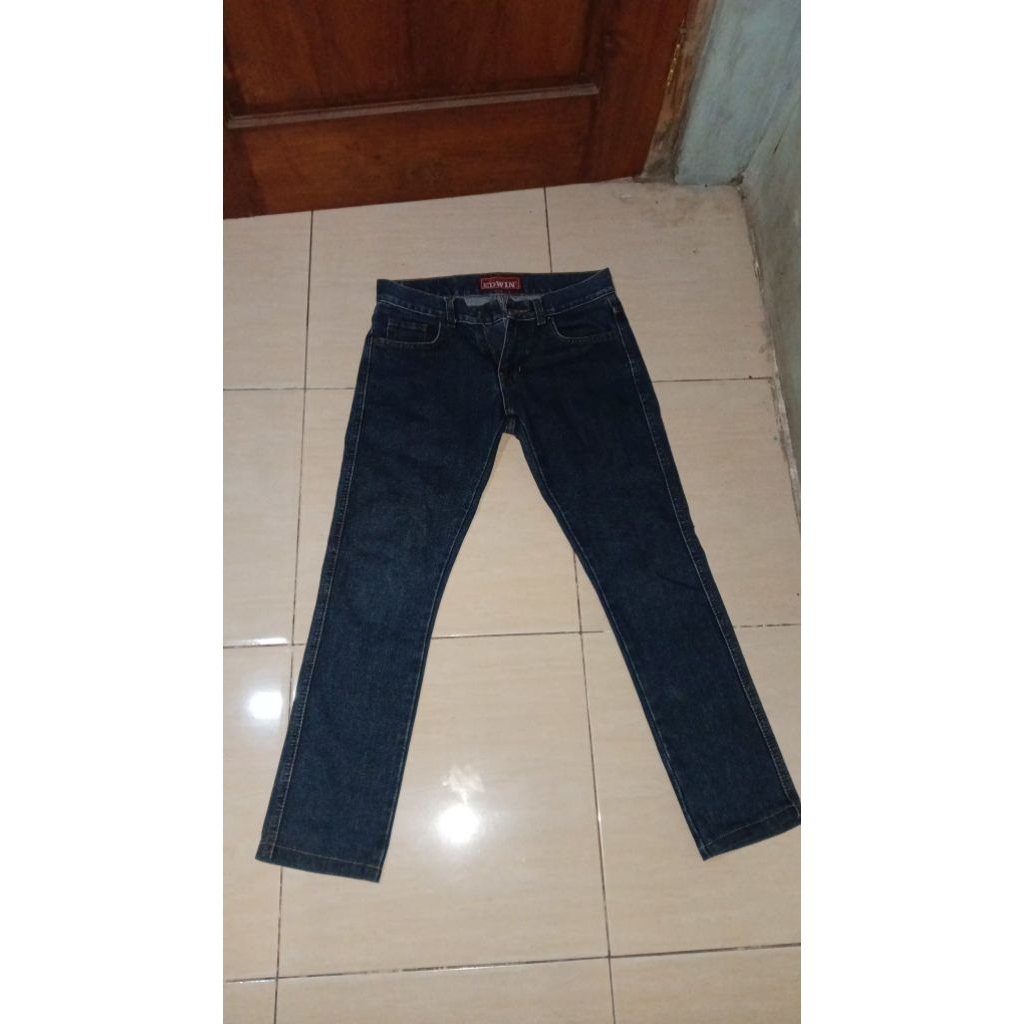 Edwin Jeans, Celana panjang denim Sz 28(84cm) Warna Blue Trip