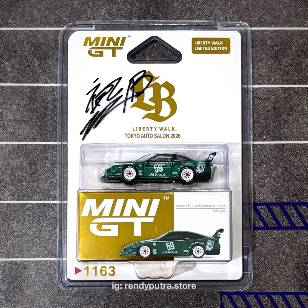 MINI GT Nissan LB-Super Silhouette 180SX TAS 2026 Limited Edition Liberty Walk Tokyo Auto Salon 2026