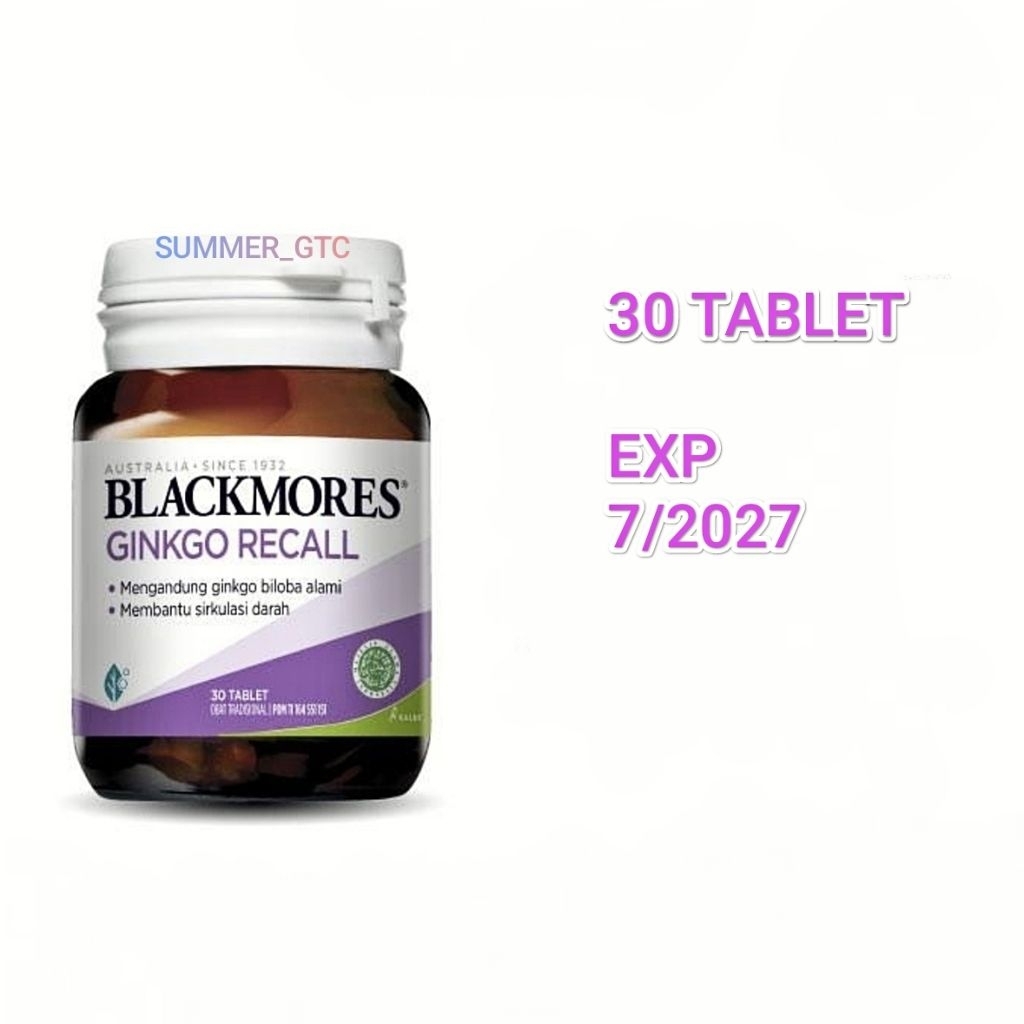 blackmores ginkgo recall 30 tablet