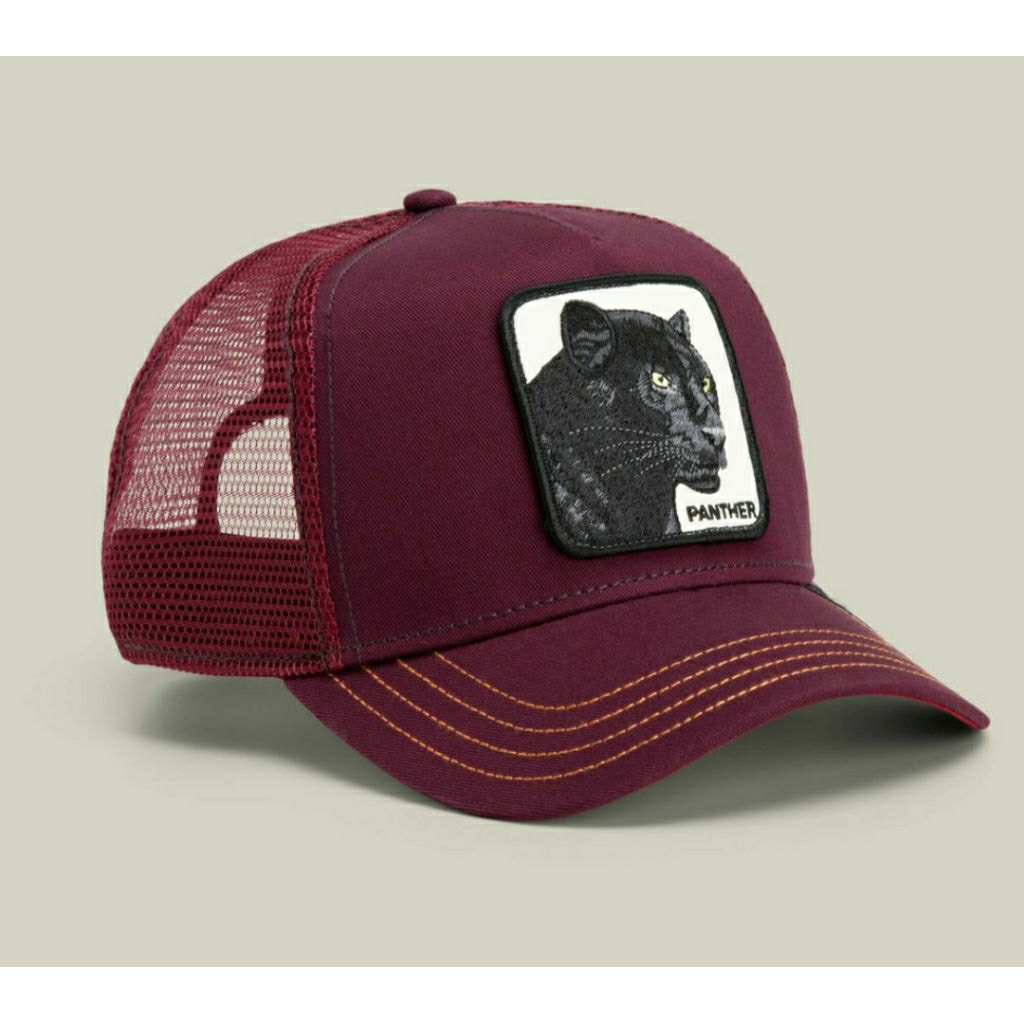 GOORIN BROS HAT TRUCKER PANTHER MAROON TOPI GOORIN BROS PANTHER ORIGINAL