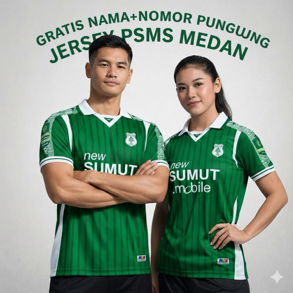 Jersey psms medan Terbaru 2025 | Bisa Custom Nama & Nomor Punggung | Dryfit Premium