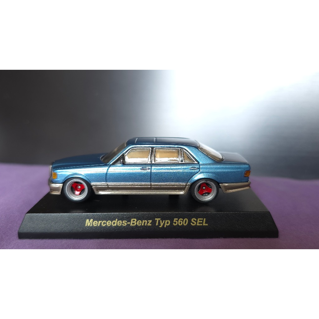 Diecast Kyosho 64 Mercedes Benz 560 SEL Custom Colour Interior Velg Rims