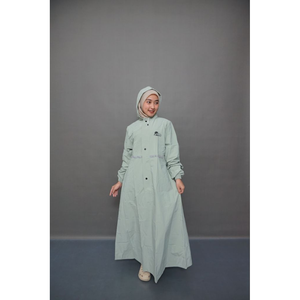 Jas Hujan Gamis Premium Bahan PVC Tebal Kuat Dan Lentur