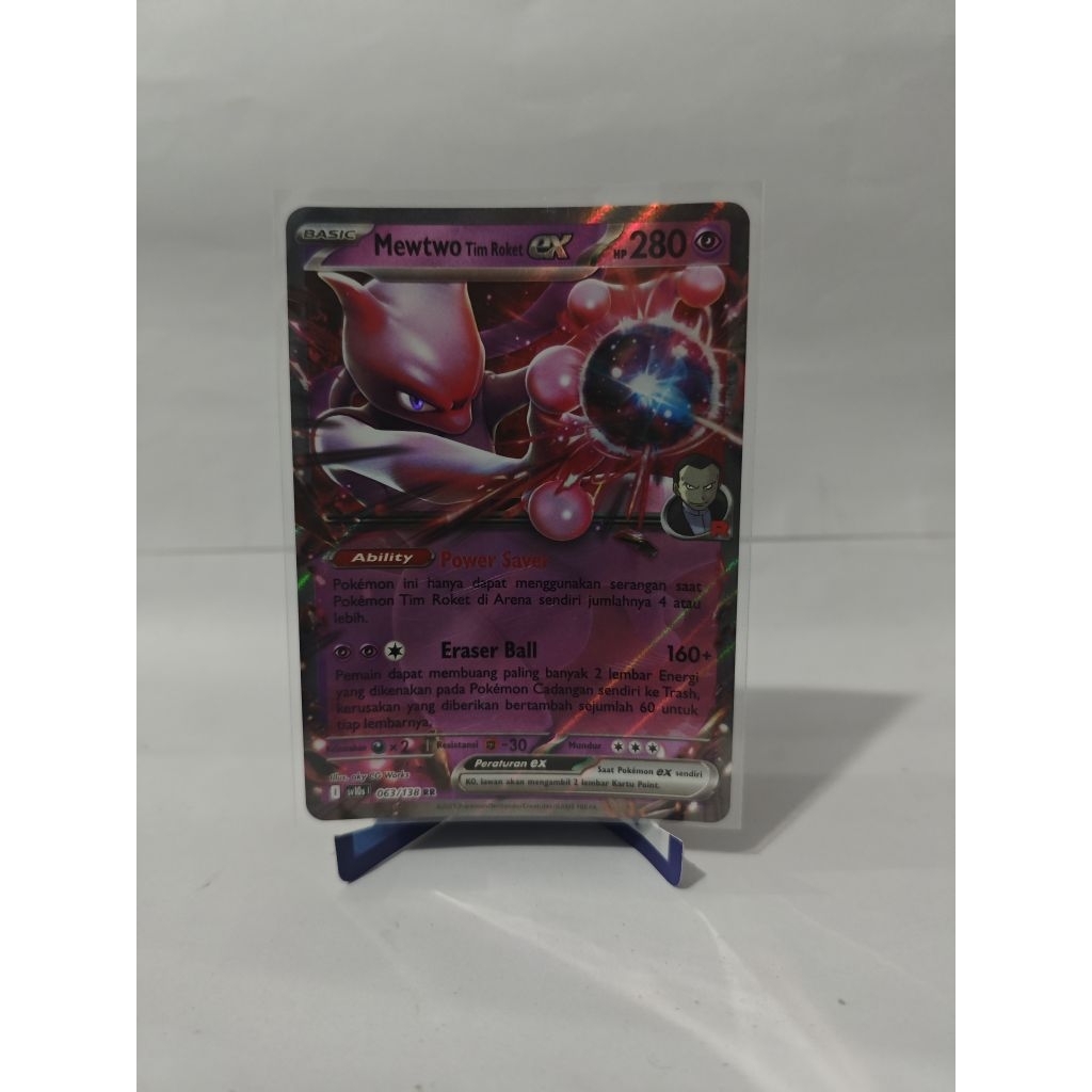 mewtwo rr tcg pokemon indonesia