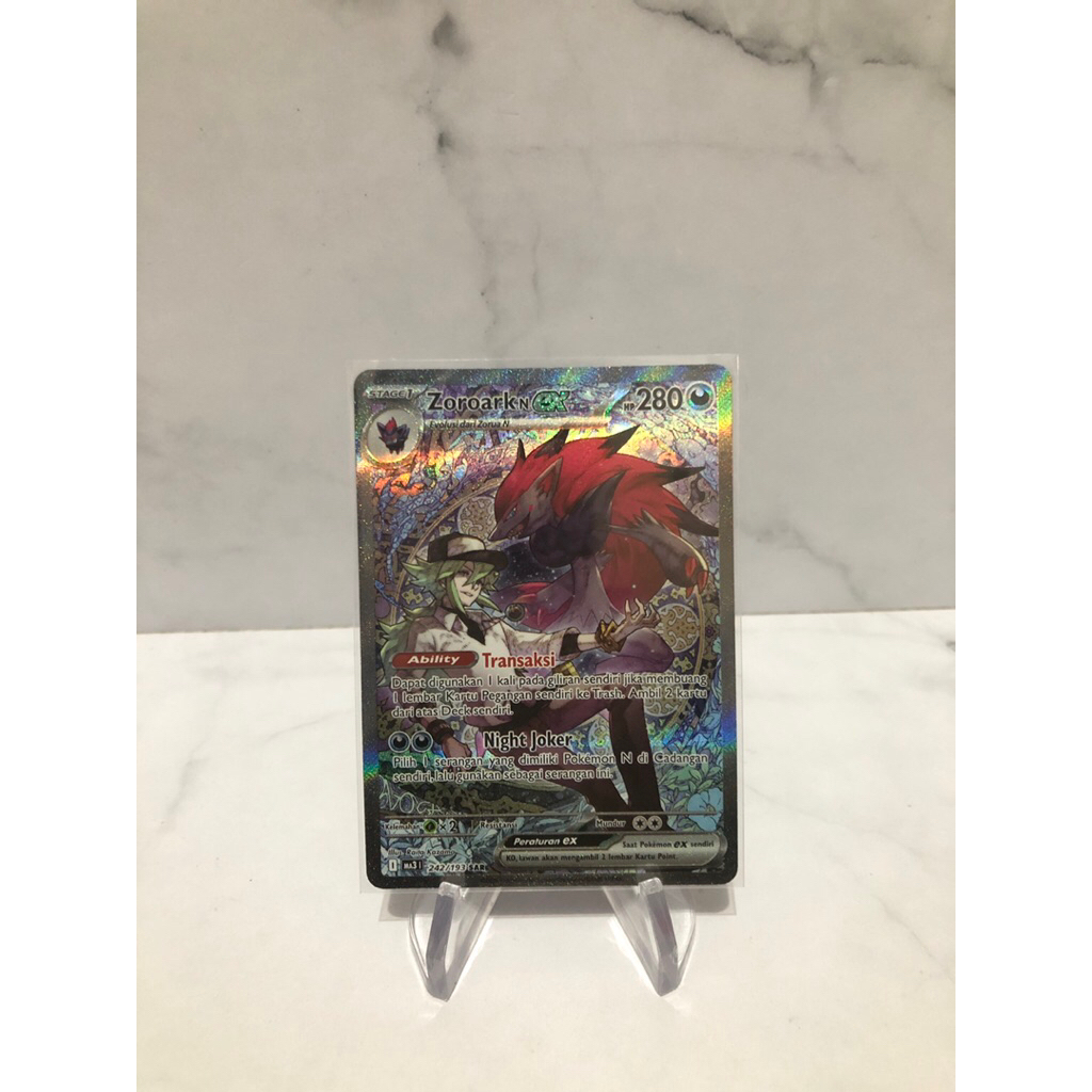 zoroark N EX SAR mega dream pokemon tcg indonesia