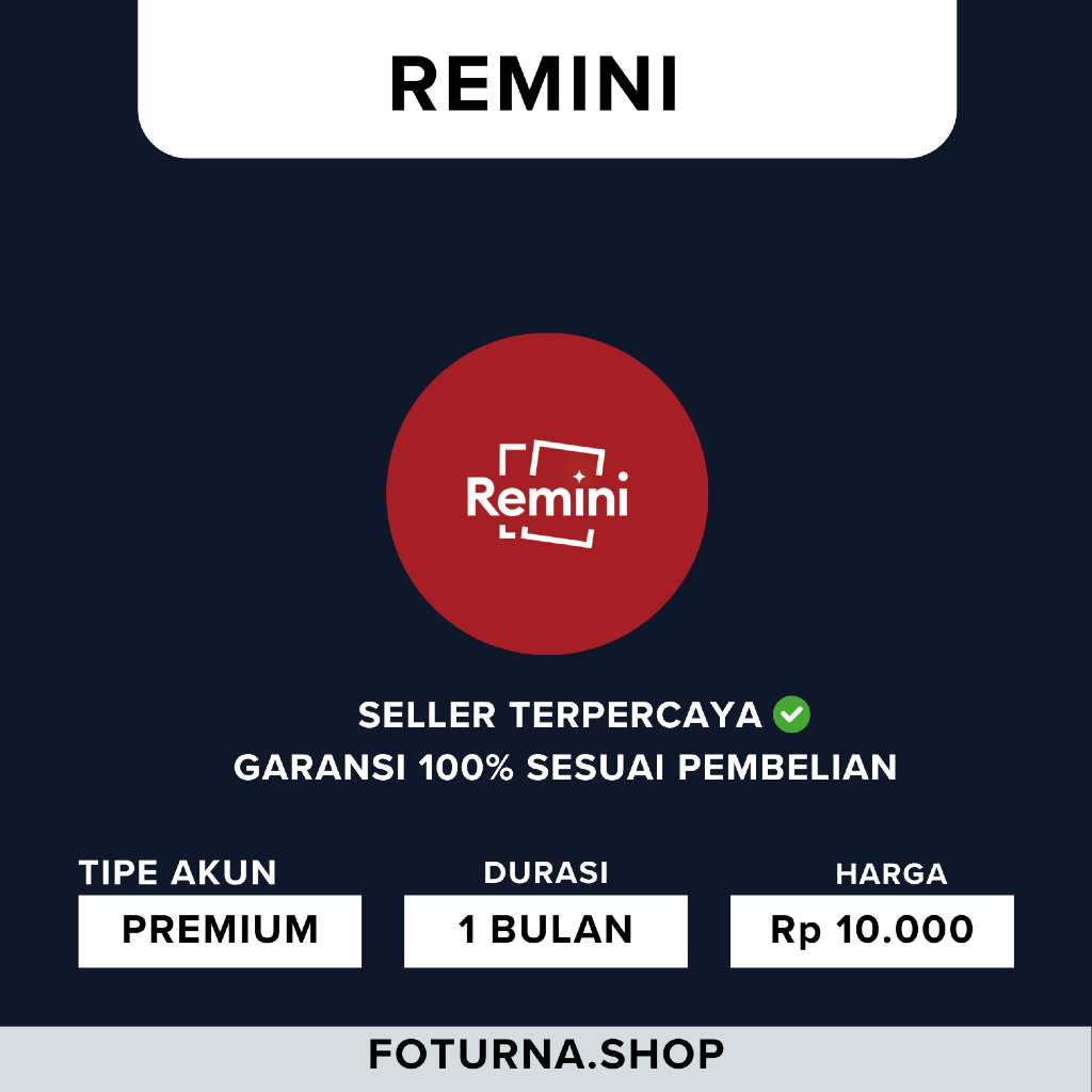 REMINI PREMIUM 1 BULAN