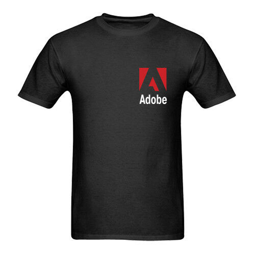 Kaos Adobe Logo Tshirt 100% Cotton ||| Size S M L XL XXL 3XL 4XL ||| Katun Kombed 30s ||| Ready Stoc