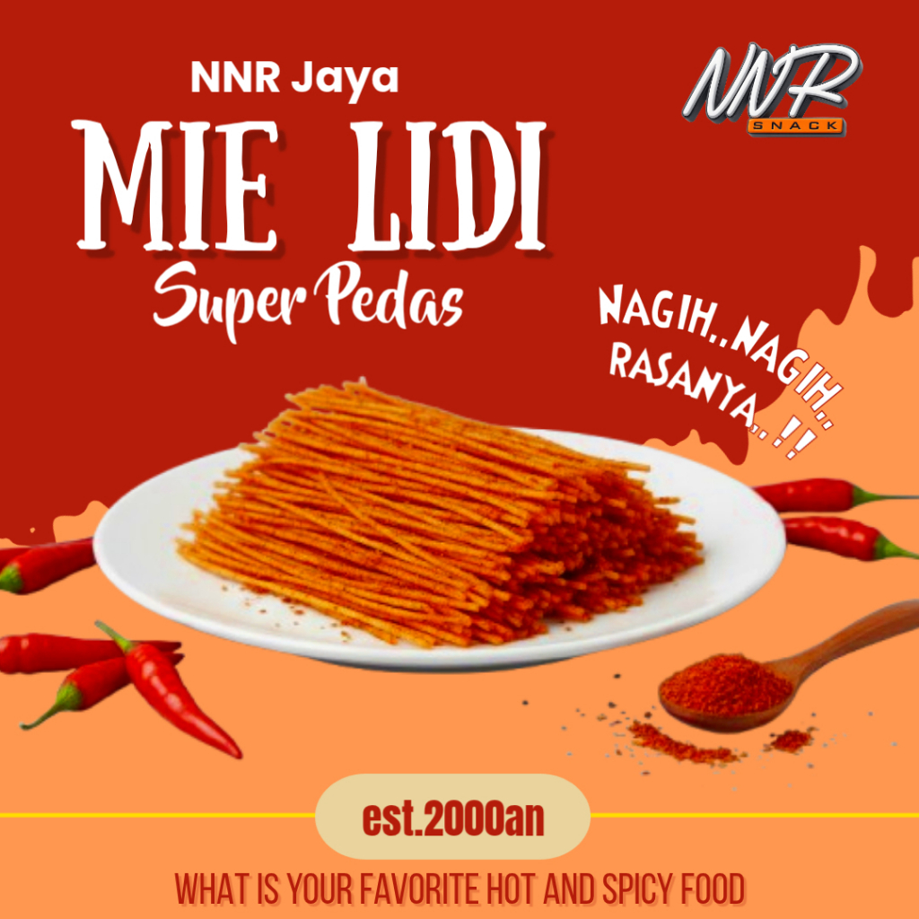Mie Lidi Pedas Super Renyah | Isi 10 | Jajan Jadul | Jajanan NNR