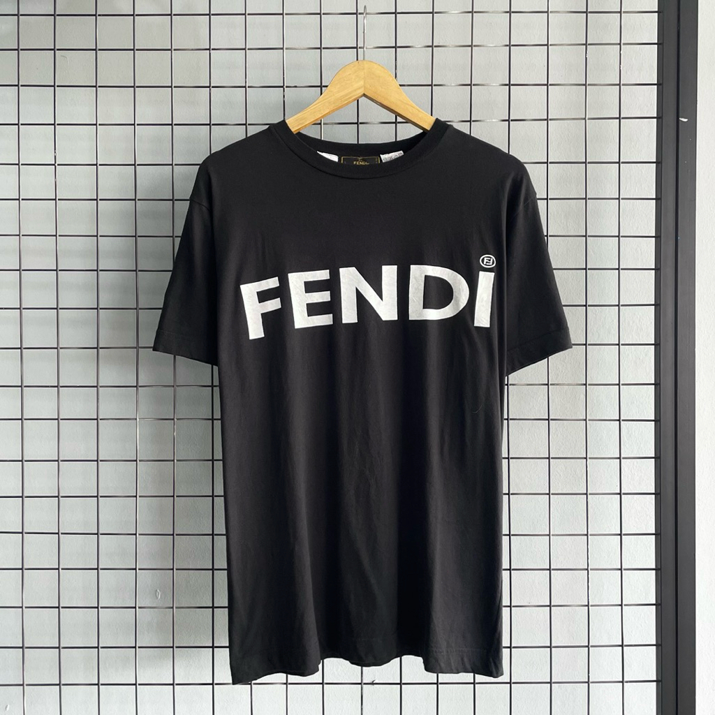 Authentic Fendi Vintage Big Logo Tee / Kaos Fendi Authentic