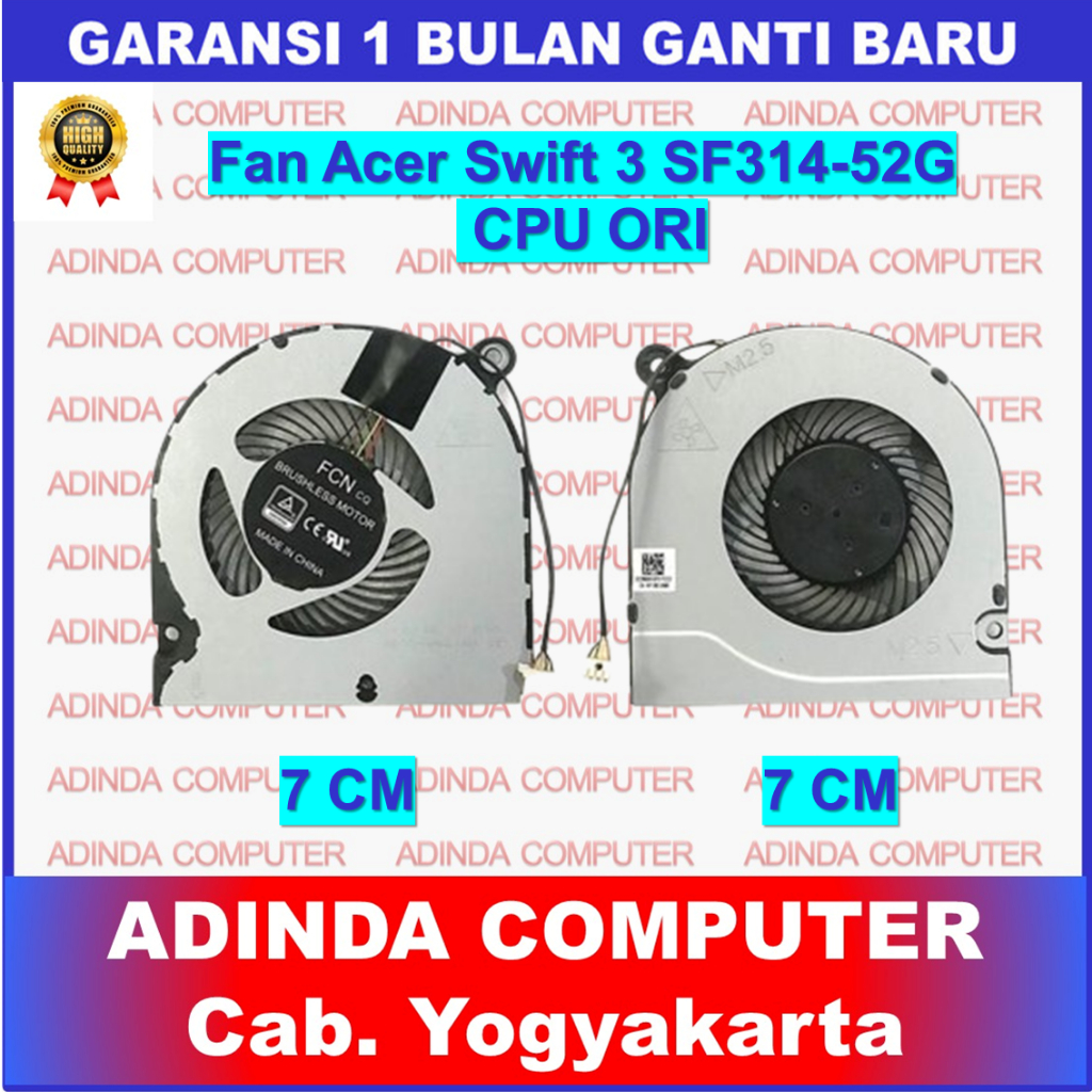 Kipas Fan Acer Swift 3 SF3 SF314 SF314-51 SF314-52 SF314-52G