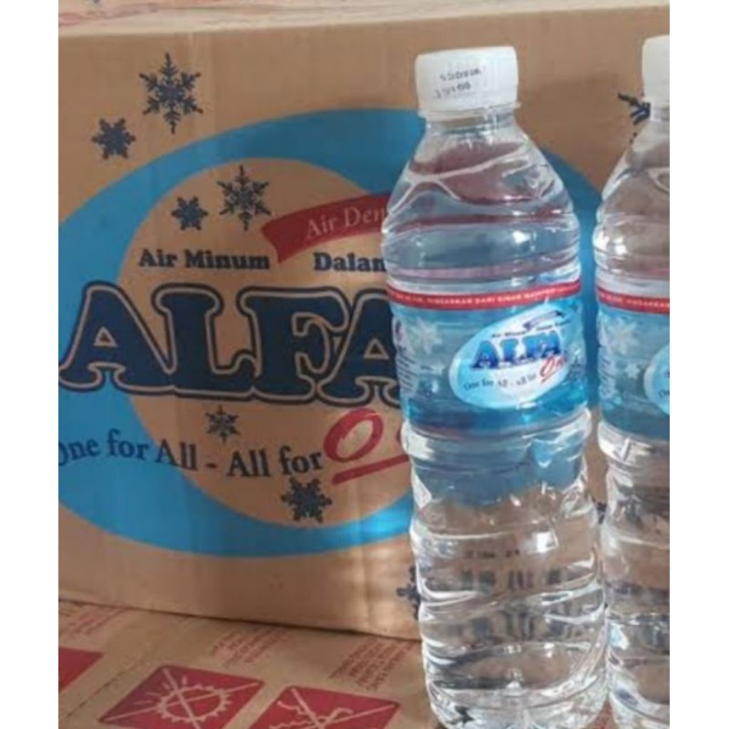 ( INSTAN ) ALFAONE BOTOL 580ML ISI 24PCS AIR MINERAL