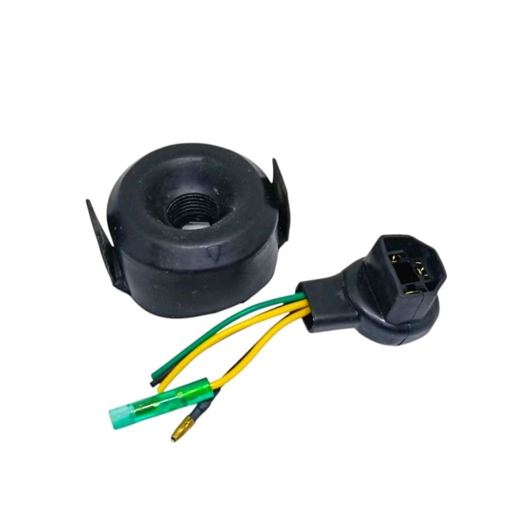 ORIGINAL SOKET LAMPU H4 + KARET PELINDUNG MOTOR MOBIL UNIVERSAL