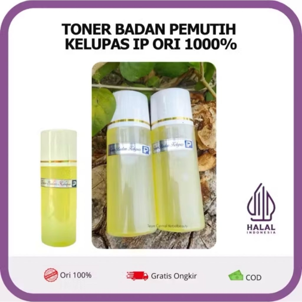 Toner Badan Kelupas IP Pemutih Strong Yellow / Toner Badan Double 7x Mencerahkan