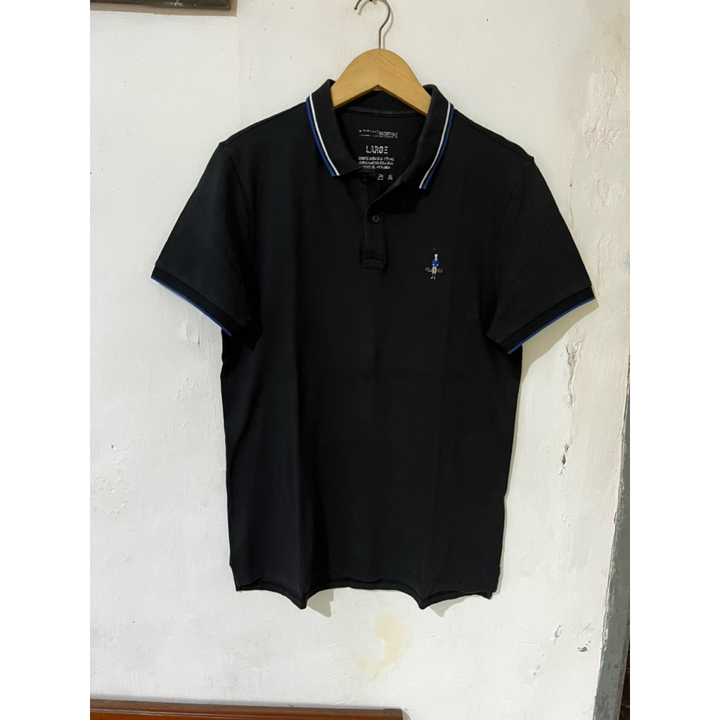 kaos krah hitam twn tipped