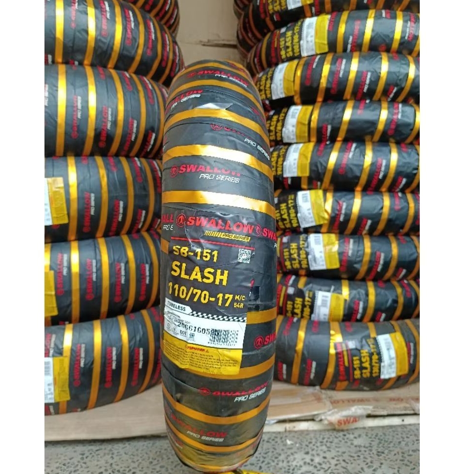 Ban Luar SWALLOW Slash 110/70-17 Tubeless Soft Compound