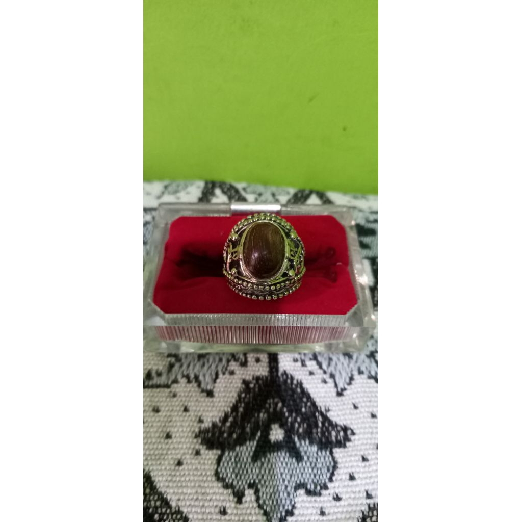 cincin ukir ring 8 mata kayu stigi laut