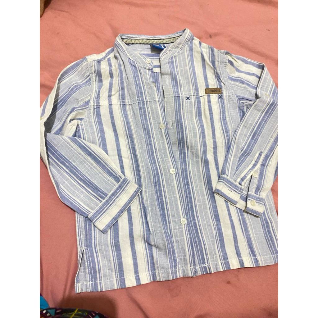 PL Kemeja Koko Anak Salur biru POPEYE