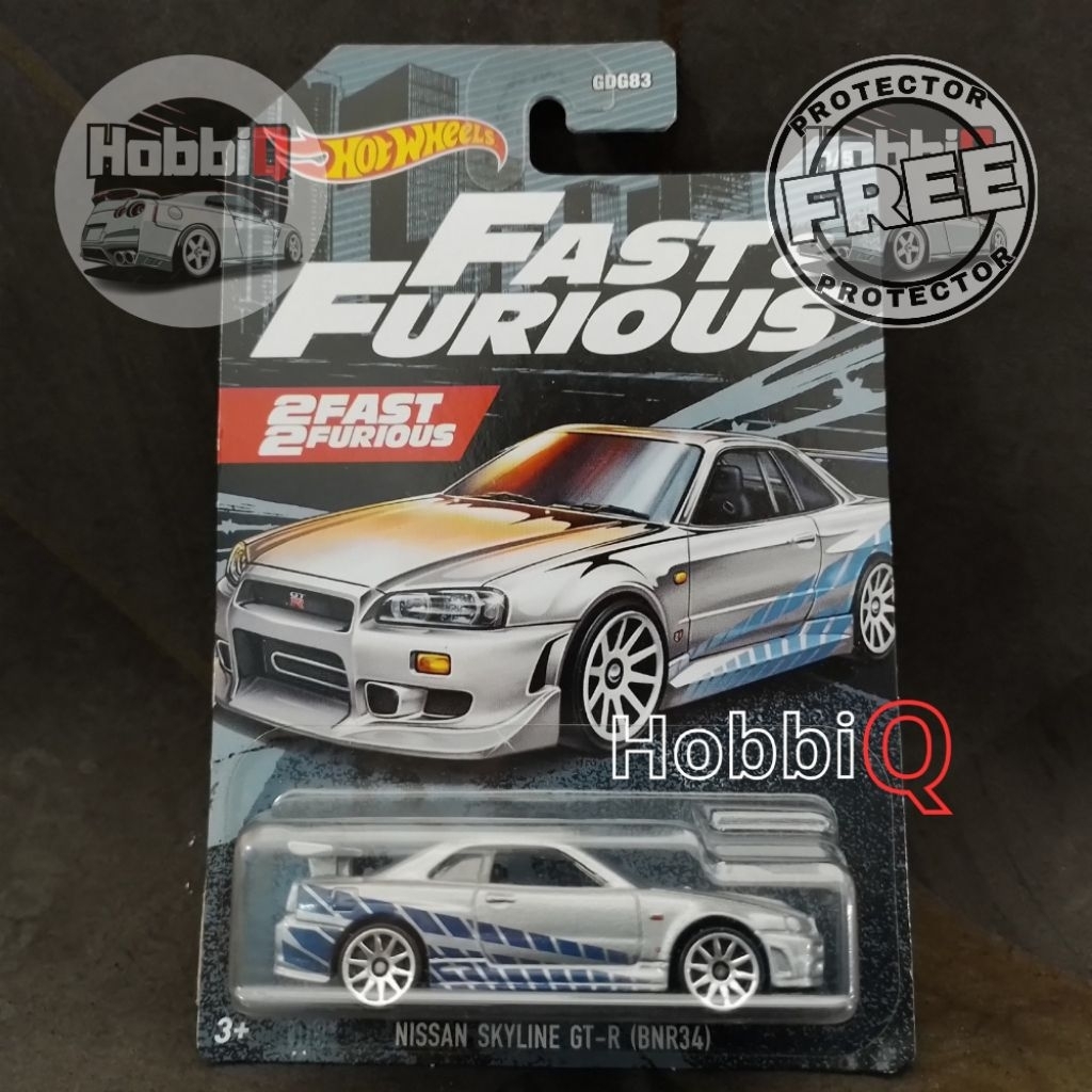 hot wheels nissan skyline r34 fast furious silver 2021