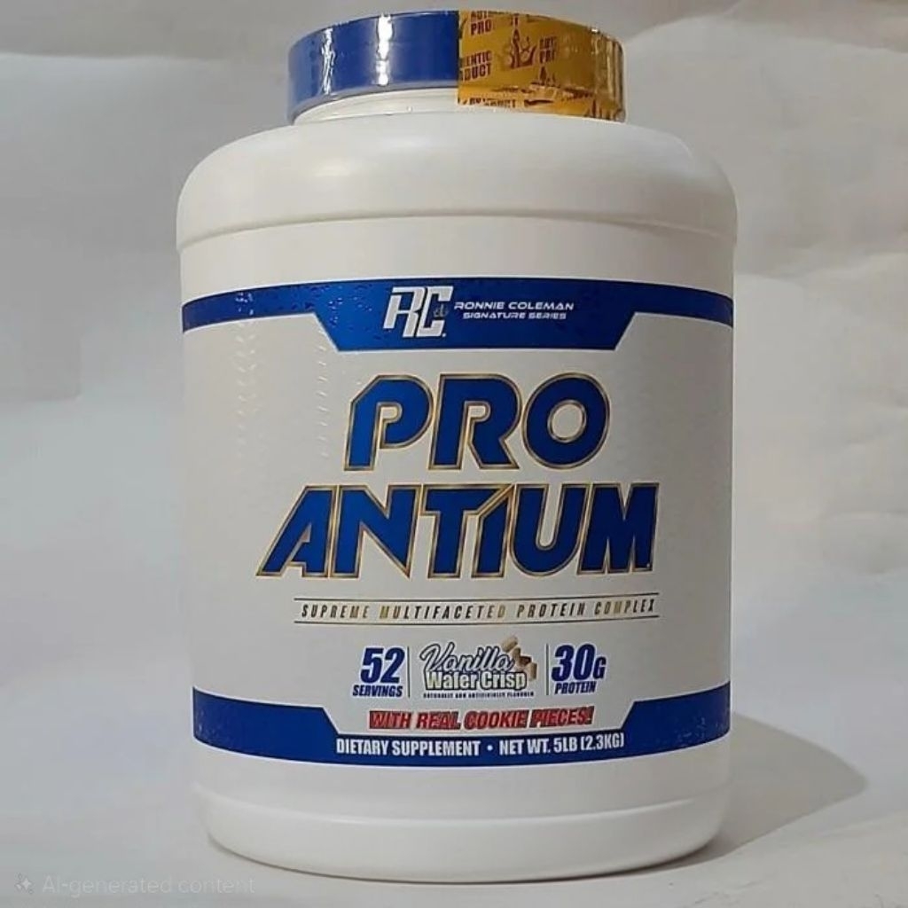 Ronnie Coleman Pro Antium 5Lb Whey Protein Vanilla Wafer Crisp 5 lbs