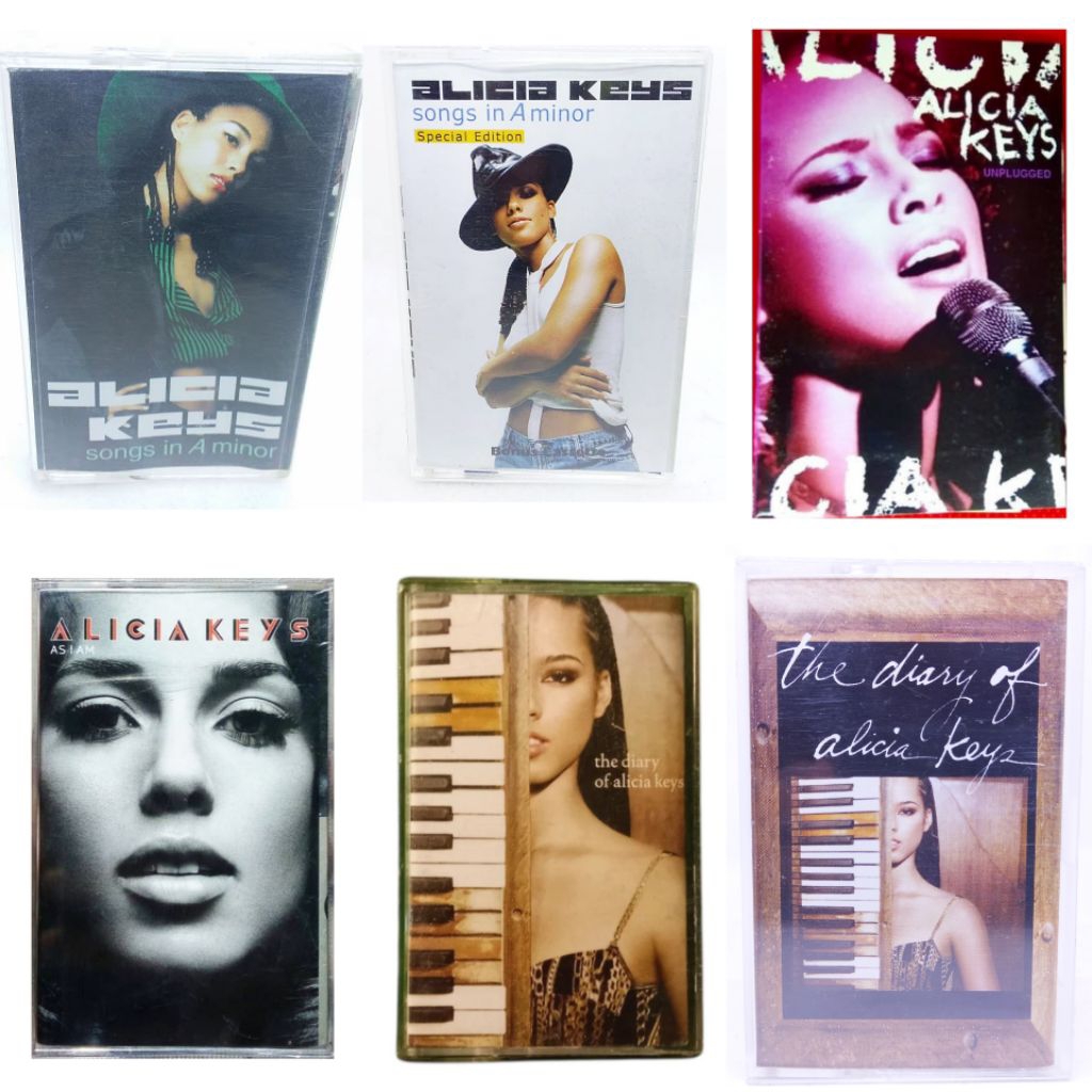 Kaset pita ALICIA KEYS - songs in a minor - as i am - unplugged - the diary of Alicia keys special e