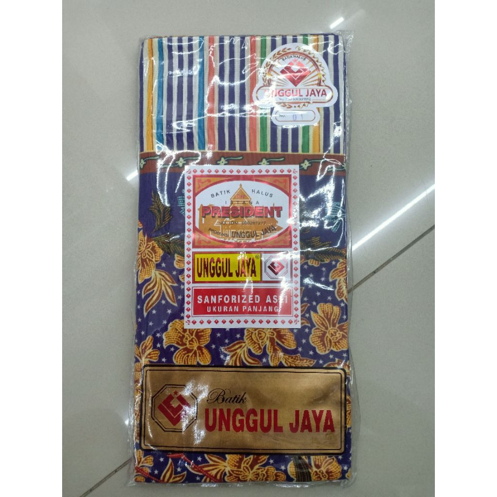 [A]KAIN UNGGUL JAYA BATIK PANJANG / KAIN JARIK MOTIF BATIK