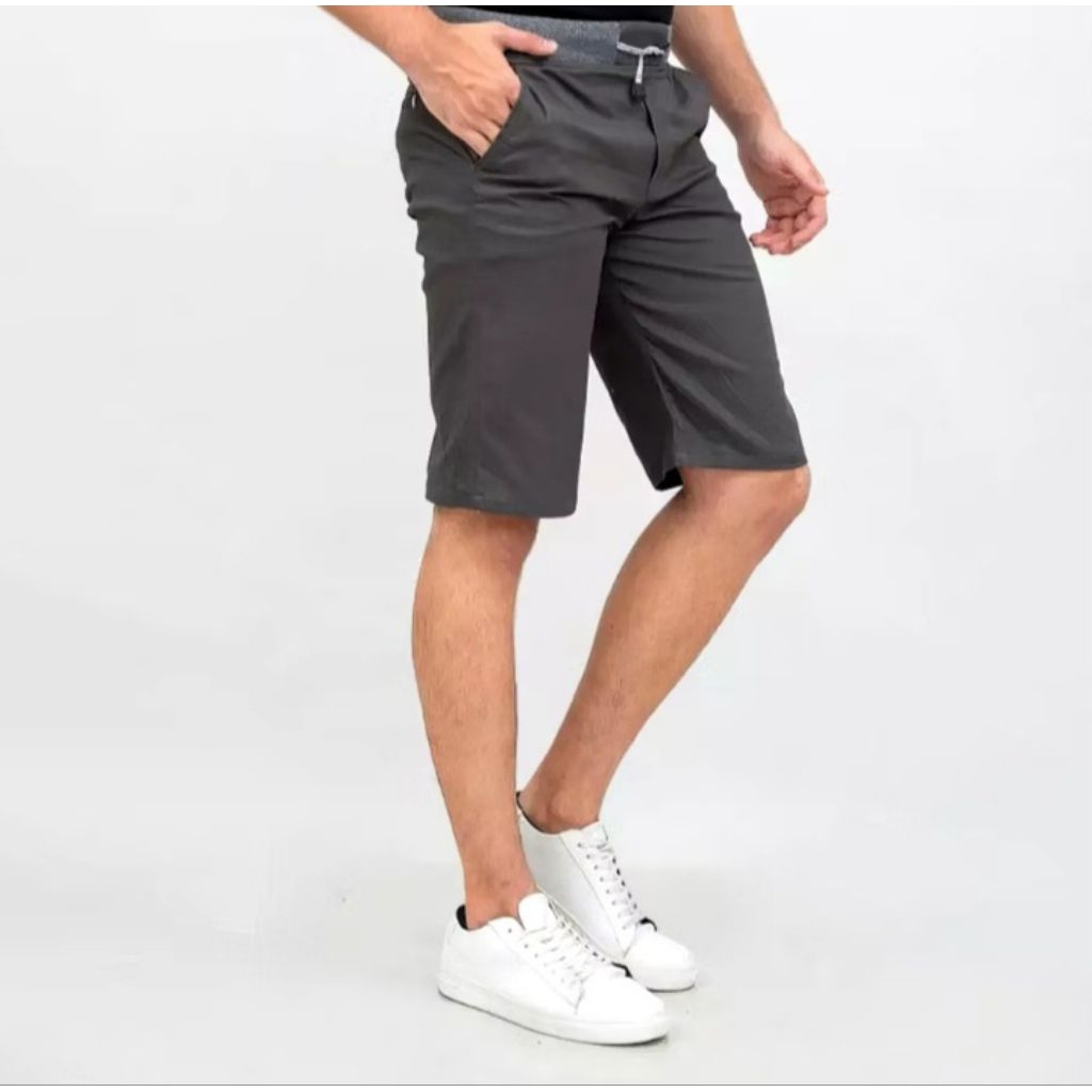CELANA CHINOS PENDEK PRIA DEWASA RIB PANTS KOLOR