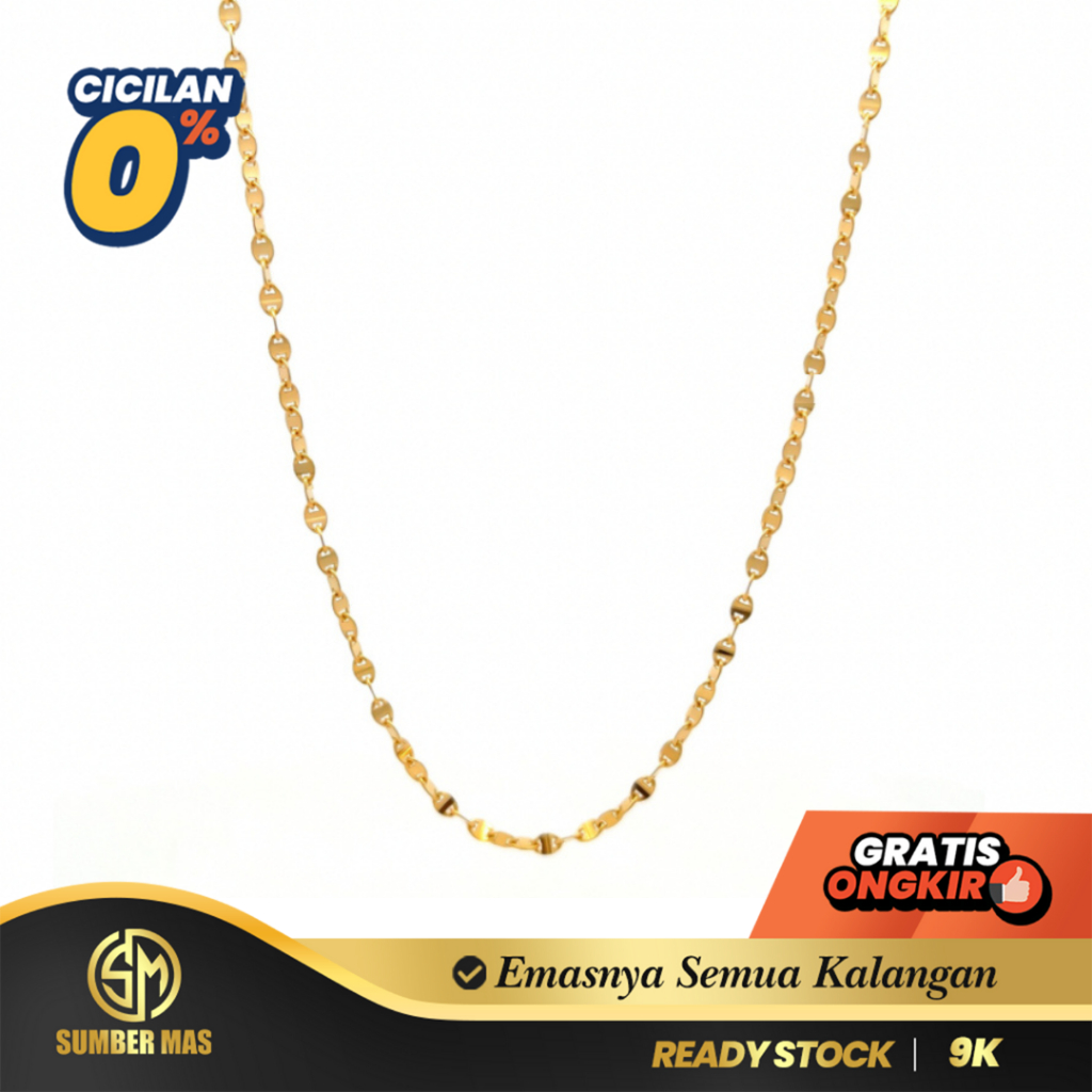 SUMBER MAS - Kalung Emas Toscano / Pecah Kopi 8K