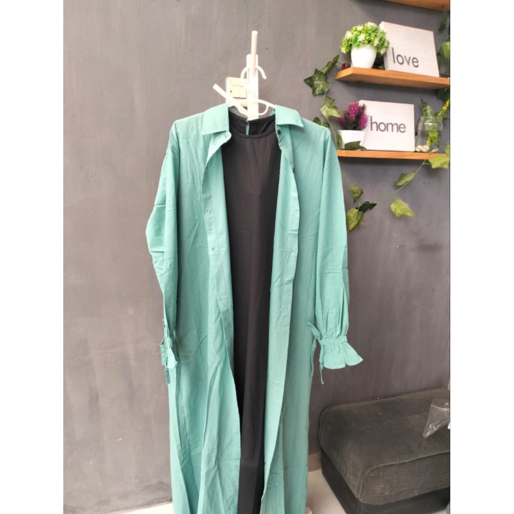 Gamis Mecca, gamis rompi bahan katun, gamis dewasa bahan katun