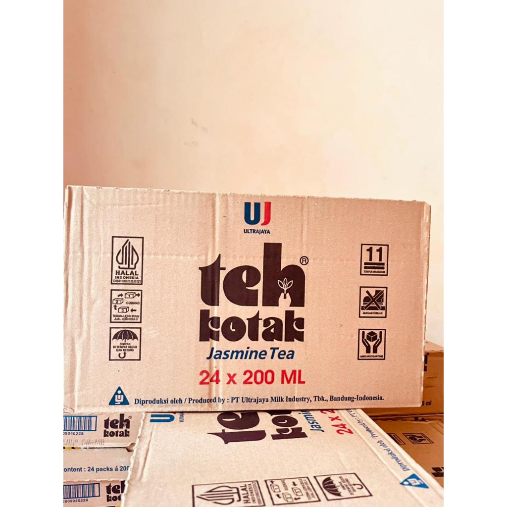 Teh Kotak Kecil 200ml x 24 Pcs (1 Dus) - (200 ml) TEH KOTAK MINI - Teh Kotak Mini 200ml (1dus isi 24