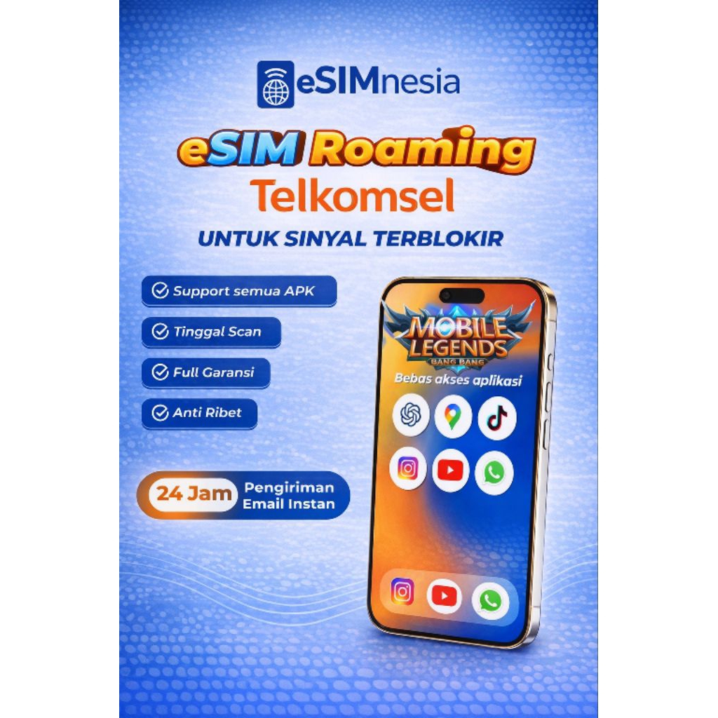 Esim Roaming Anti Blokir Hp Inter | Solusi IMEI iPhone dan Android | esim iPhone terblokir | Tanpa U