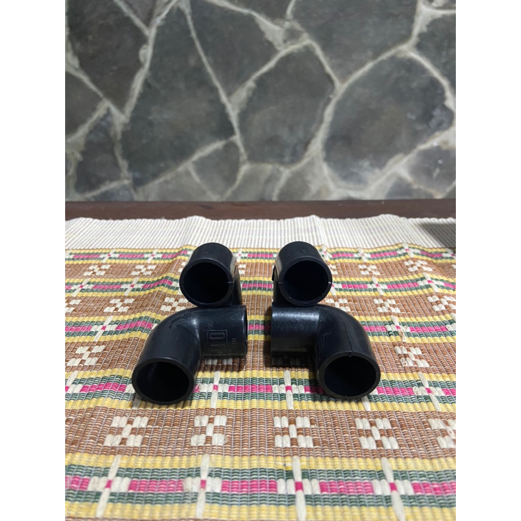 SAMBUNGAN PIPA KABEL / L PARALON 20mm , SOCK PARALON , KLAM PARALON INDUSTRIAL HITAM