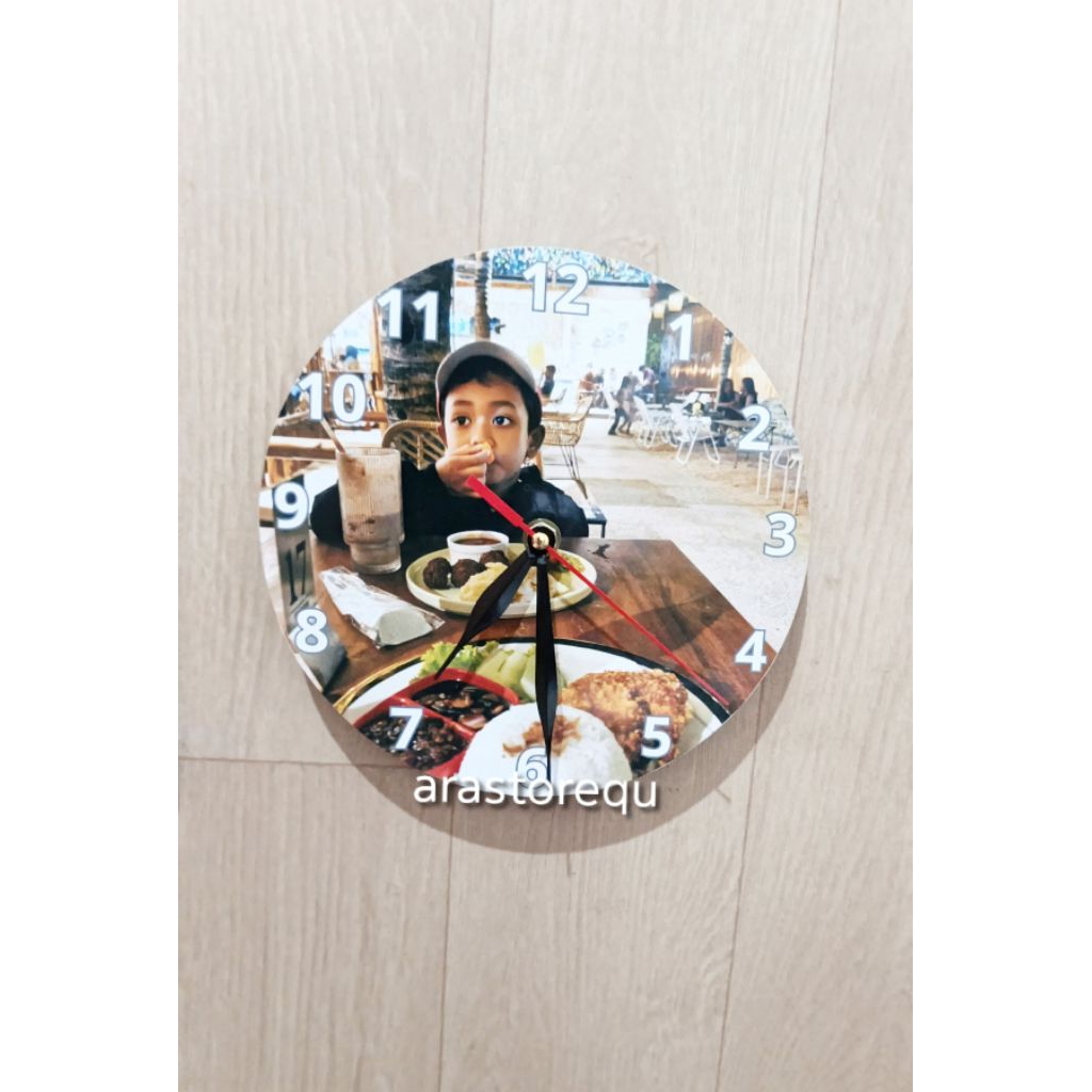 Jam custom Foto Mdf