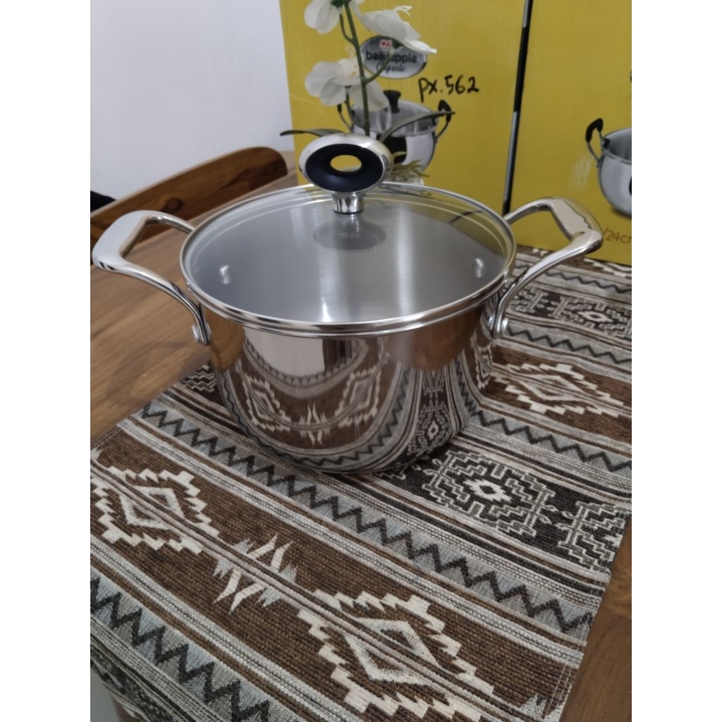 panci premium brand AUBECQ , TIVOLi dan COOK'S by eropa uk 20 cm sus 316 uantep 3 ply