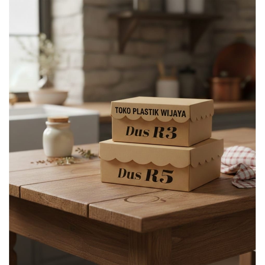 Kardus kue R3 Renda / Snack box / Dos kue